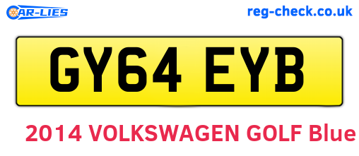 GY64EYB are the vehicle registration plates.
