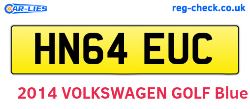 HN64EUC are the vehicle registration plates.