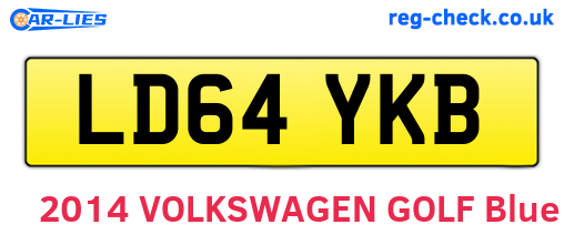 LD64YKB are the vehicle registration plates.