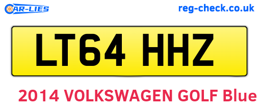 LT64HHZ are the vehicle registration plates.
