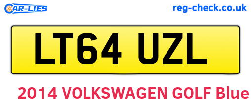 LT64UZL are the vehicle registration plates.