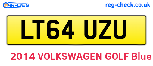 LT64UZU are the vehicle registration plates.