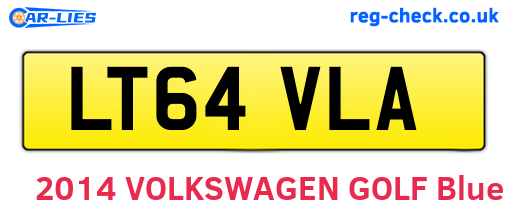 LT64VLA are the vehicle registration plates.