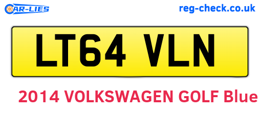 LT64VLN are the vehicle registration plates.