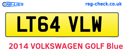 LT64VLW are the vehicle registration plates.
