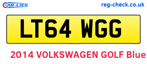 LT64WGG are the vehicle registration plates.