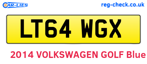 LT64WGX are the vehicle registration plates.