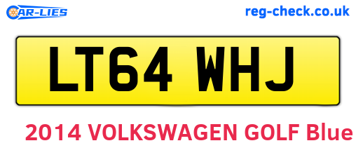 LT64WHJ are the vehicle registration plates.