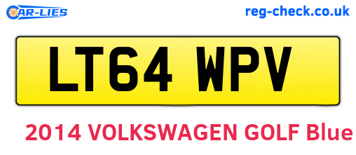 LT64WPV are the vehicle registration plates.