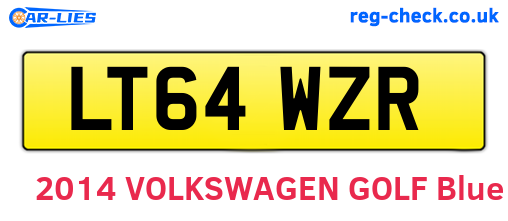 LT64WZR are the vehicle registration plates.