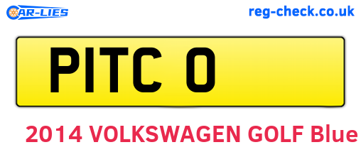 P1TCO are the vehicle registration plates.