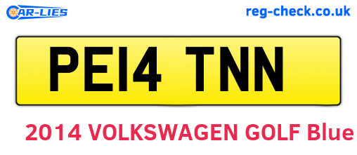 PE14TNN are the vehicle registration plates.
