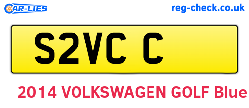 S2VCC are the vehicle registration plates.