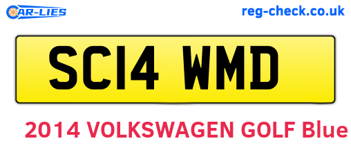 SC14WMD are the vehicle registration plates.