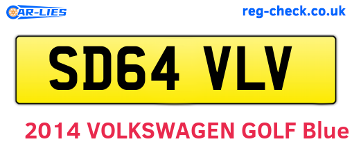 SD64VLV are the vehicle registration plates.