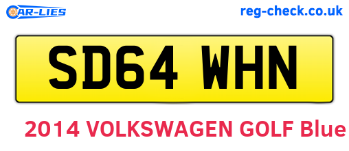 SD64WHN are the vehicle registration plates.