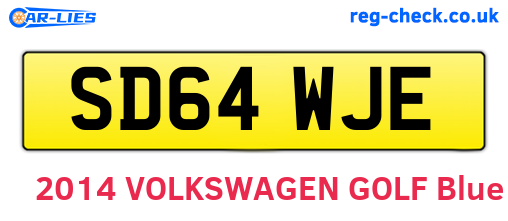 SD64WJE are the vehicle registration plates.