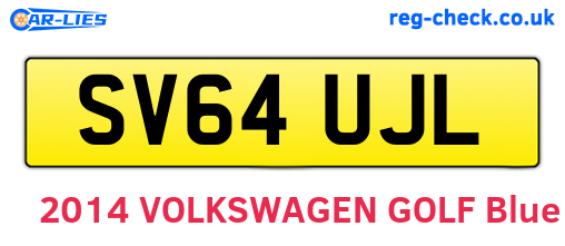 SV64UJL are the vehicle registration plates.