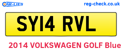 SY14RVL are the vehicle registration plates.