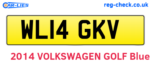 WL14GKV are the vehicle registration plates.