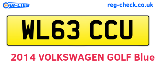WL63CCU are the vehicle registration plates.