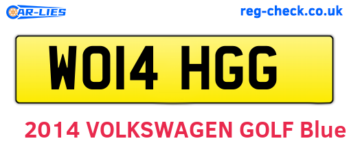 WO14HGG are the vehicle registration plates.