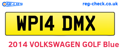 WP14DMX are the vehicle registration plates.