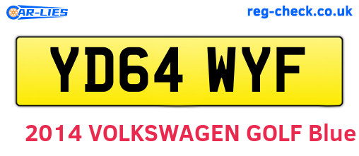 YD64WYF are the vehicle registration plates.