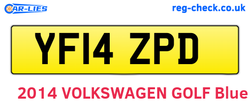 YF14ZPD are the vehicle registration plates.