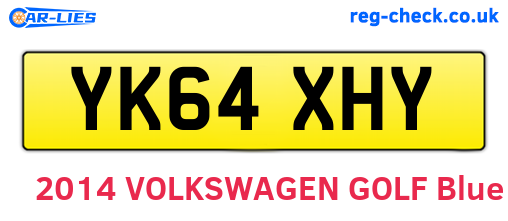 YK64XHY are the vehicle registration plates.