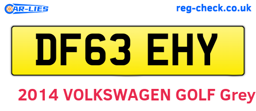 DF63EHY are the vehicle registration plates.