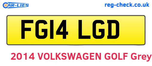 FG14LGD are the vehicle registration plates.