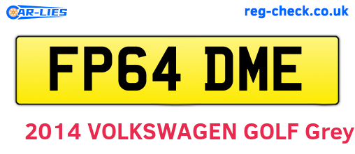 FP64DME are the vehicle registration plates.