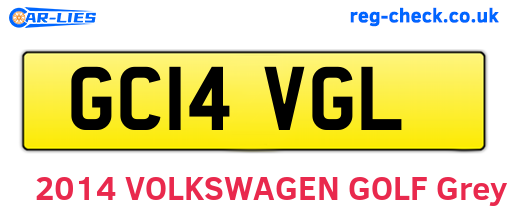 GC14VGL are the vehicle registration plates.