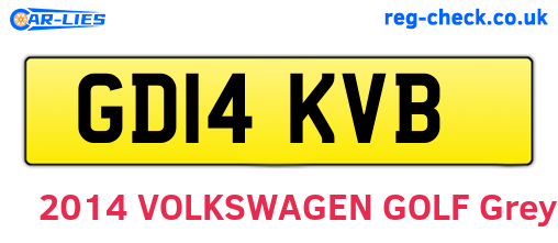 GD14KVB are the vehicle registration plates.