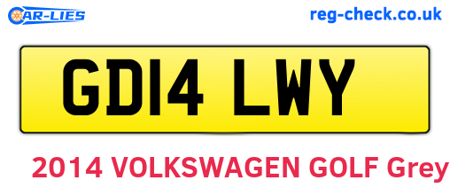 GD14LWY are the vehicle registration plates.