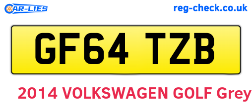 GF64TZB are the vehicle registration plates.