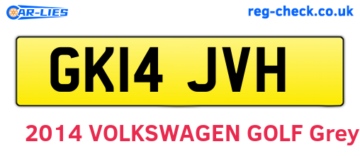 GK14JVH are the vehicle registration plates.