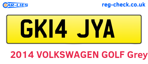 GK14JYA are the vehicle registration plates.