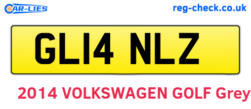 GL14NLZ are the vehicle registration plates.