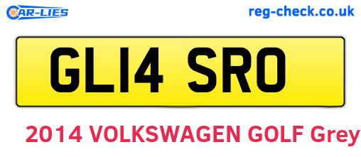 GL14SRO are the vehicle registration plates.