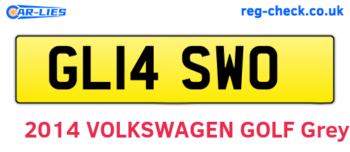GL14SWO are the vehicle registration plates.