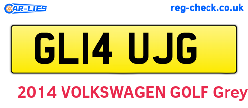 GL14UJG are the vehicle registration plates.