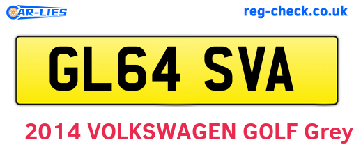 GL64SVA are the vehicle registration plates.