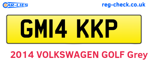 GM14KKP are the vehicle registration plates.
