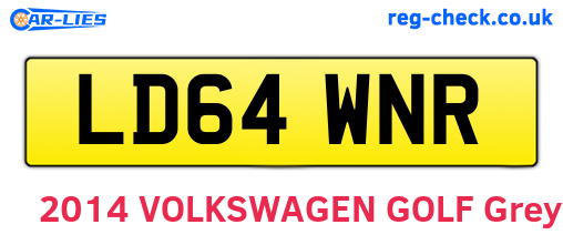 LD64WNR are the vehicle registration plates.