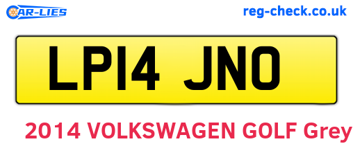 LP14JNO are the vehicle registration plates.