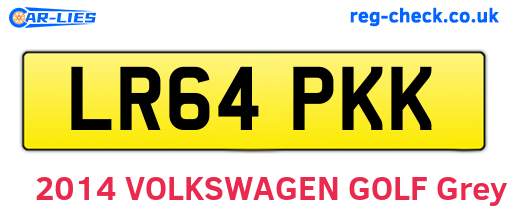 LR64PKK are the vehicle registration plates.