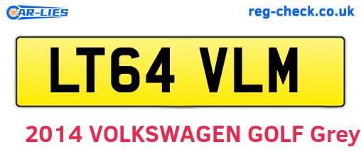 LT64VLM are the vehicle registration plates.