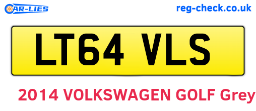 LT64VLS are the vehicle registration plates.